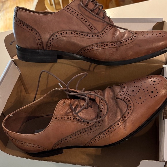 EUC sz 8 Steve Madden Men\'s Brown Oxford Shoes